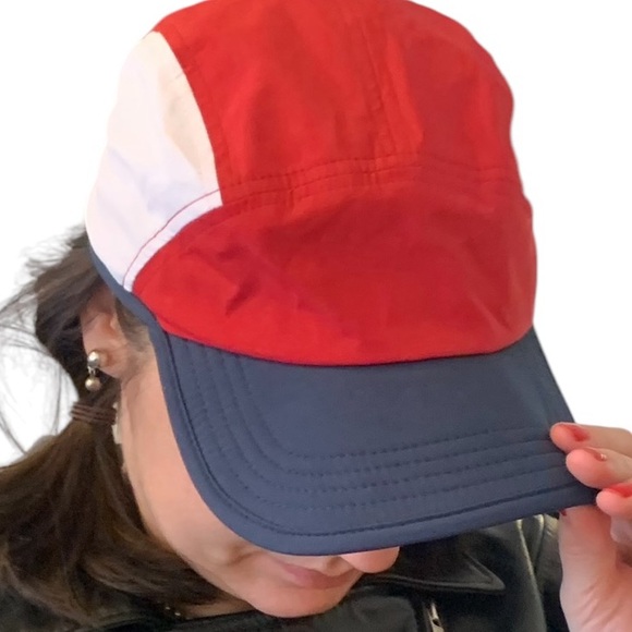 NWOT Adjustable Red, White, and Blue Color-block Ball Cap Hat - Picture 10 of 16